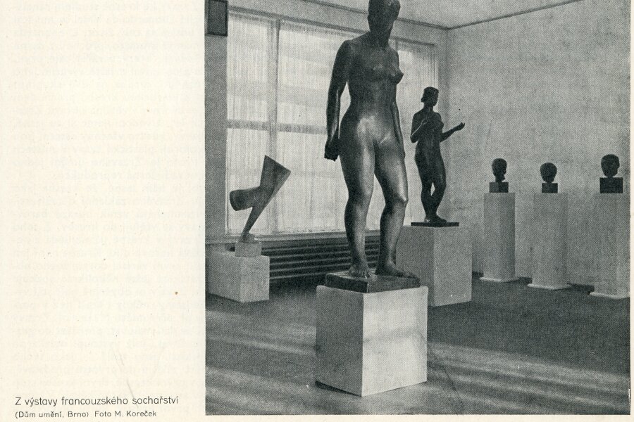 Reprodukce z časopisu: Blok, časopis pro umění, ročník II, č. 4, Brno 1948, Blok Informace o kulturní práci, s. 53